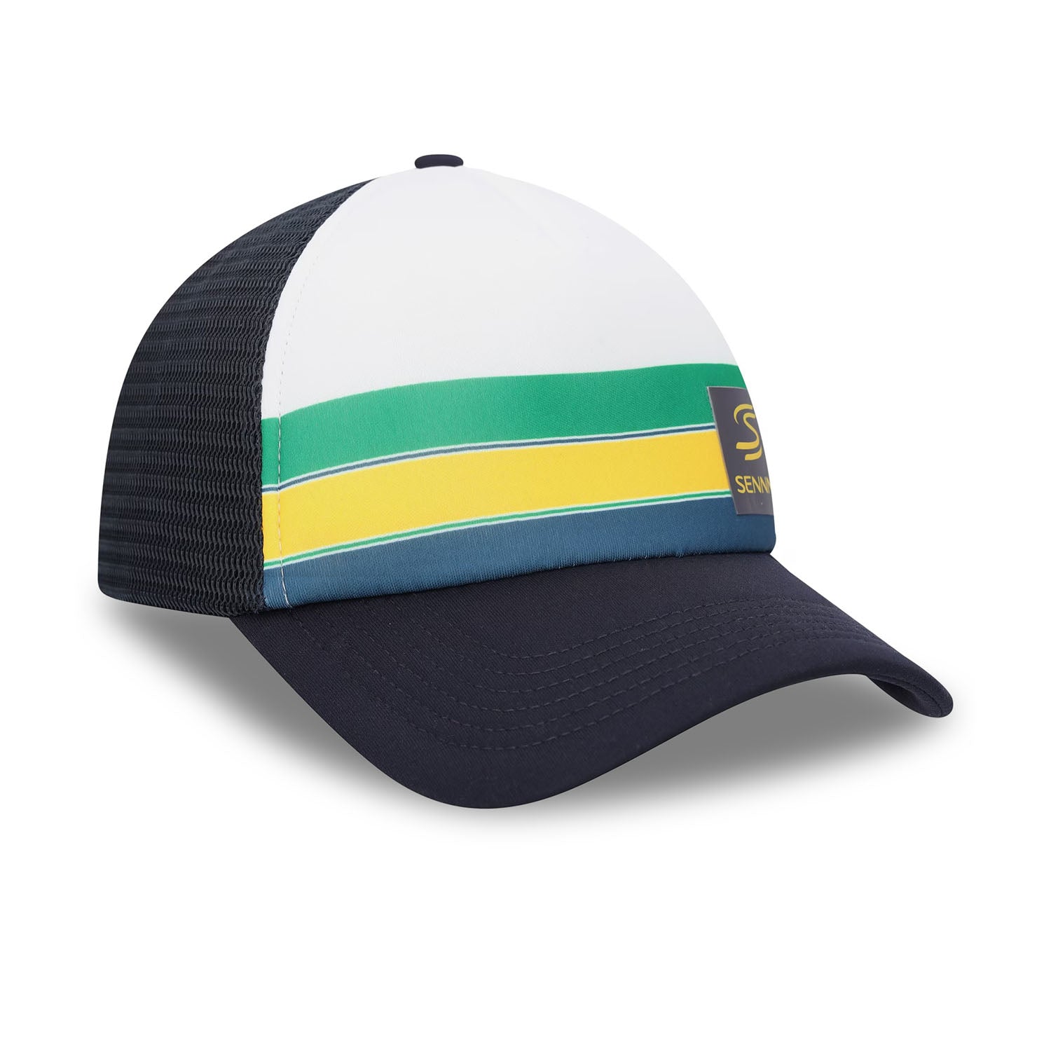 Ayrton Senna - Helmet Badge Cap - Cap - Fueler™ 