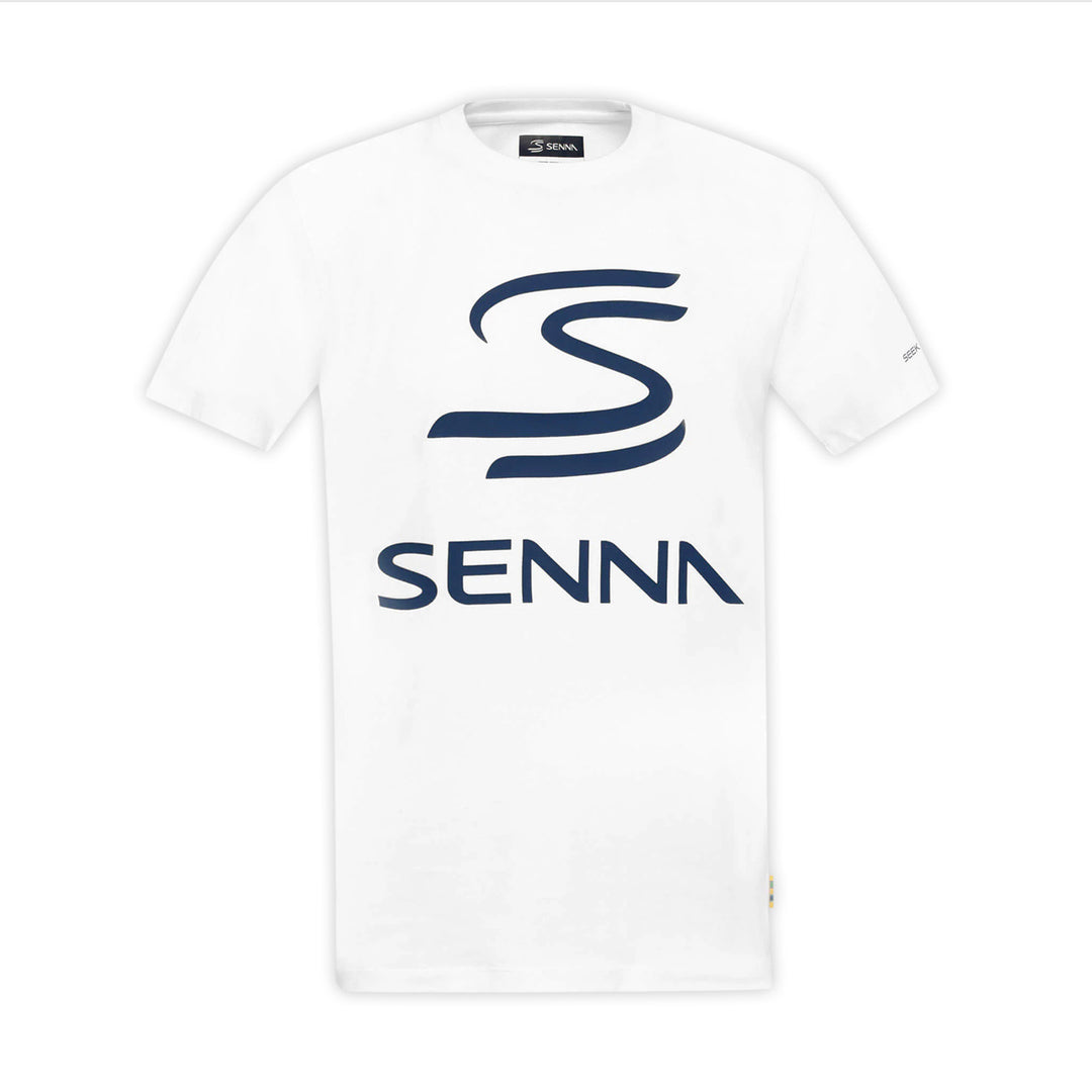 Legacy Logo T-Shirt - Ayrton Senna - Fueler™ - ASLE01001-WHT-S - fueler.store - T-Shirt