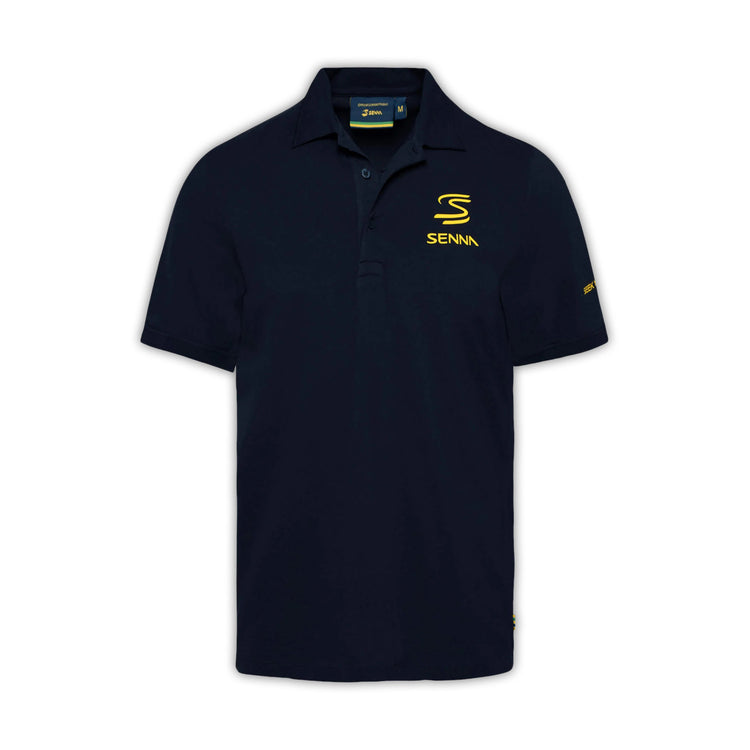 Legacy Polo - Ayrton Senna - Fueler™ - ASLE02001-NVY-S - fueler.store - Polo