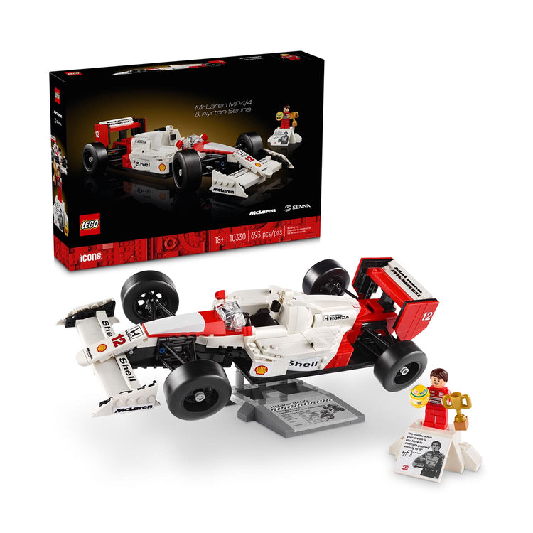 Ayrton Senna - McLaren F1 Ayrton Senna MP4 1:14 Lego Icons Car Model - Car Model - Fueler™ 