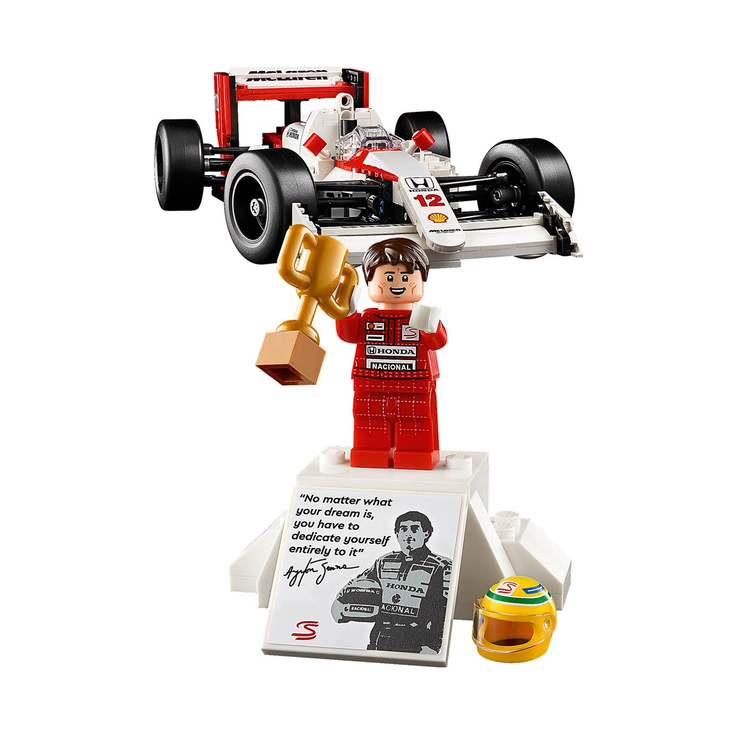 Ayrton Senna - McLaren F1 Ayrton Senna MP4 1:14 Lego Icons Car Model - Car Model - Fueler™ 