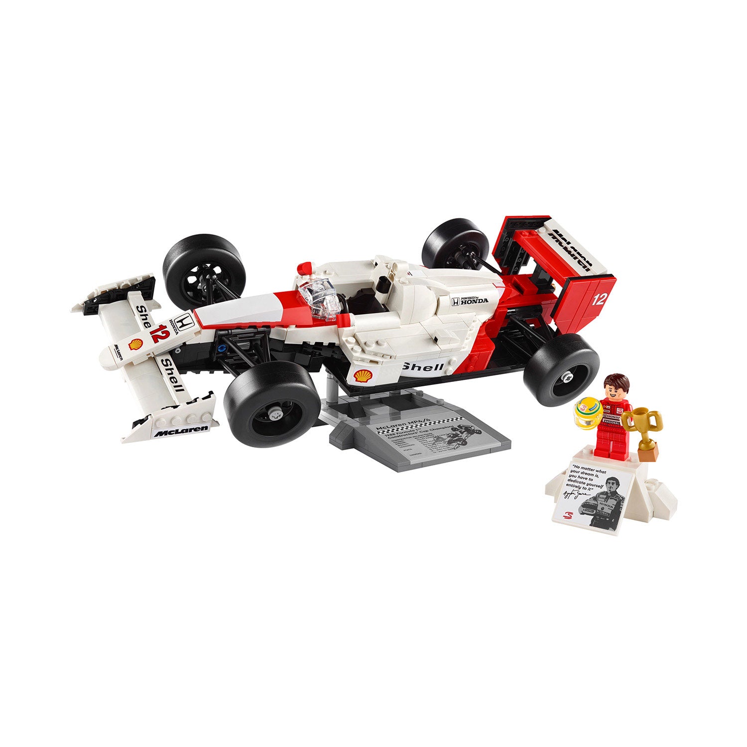 Ayrton Senna - McLaren F1 Ayrton Senna MP4 1:14 Lego Icons Car Model - Car Model - Fueler™ 