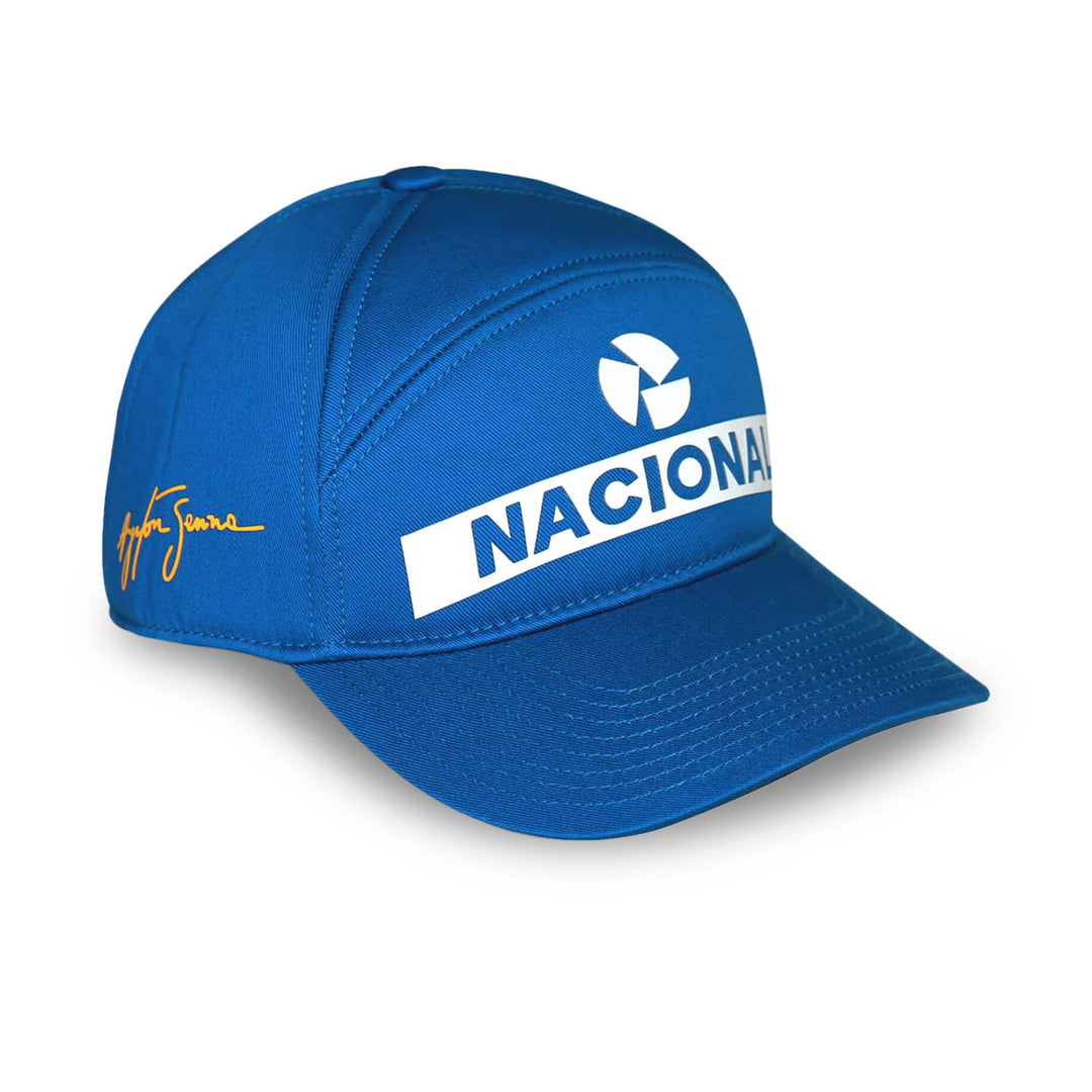 Nacional Original Cap - Ayrton Senna - Fueler™ - ASLE10904-BLU - fueler.store - Cap