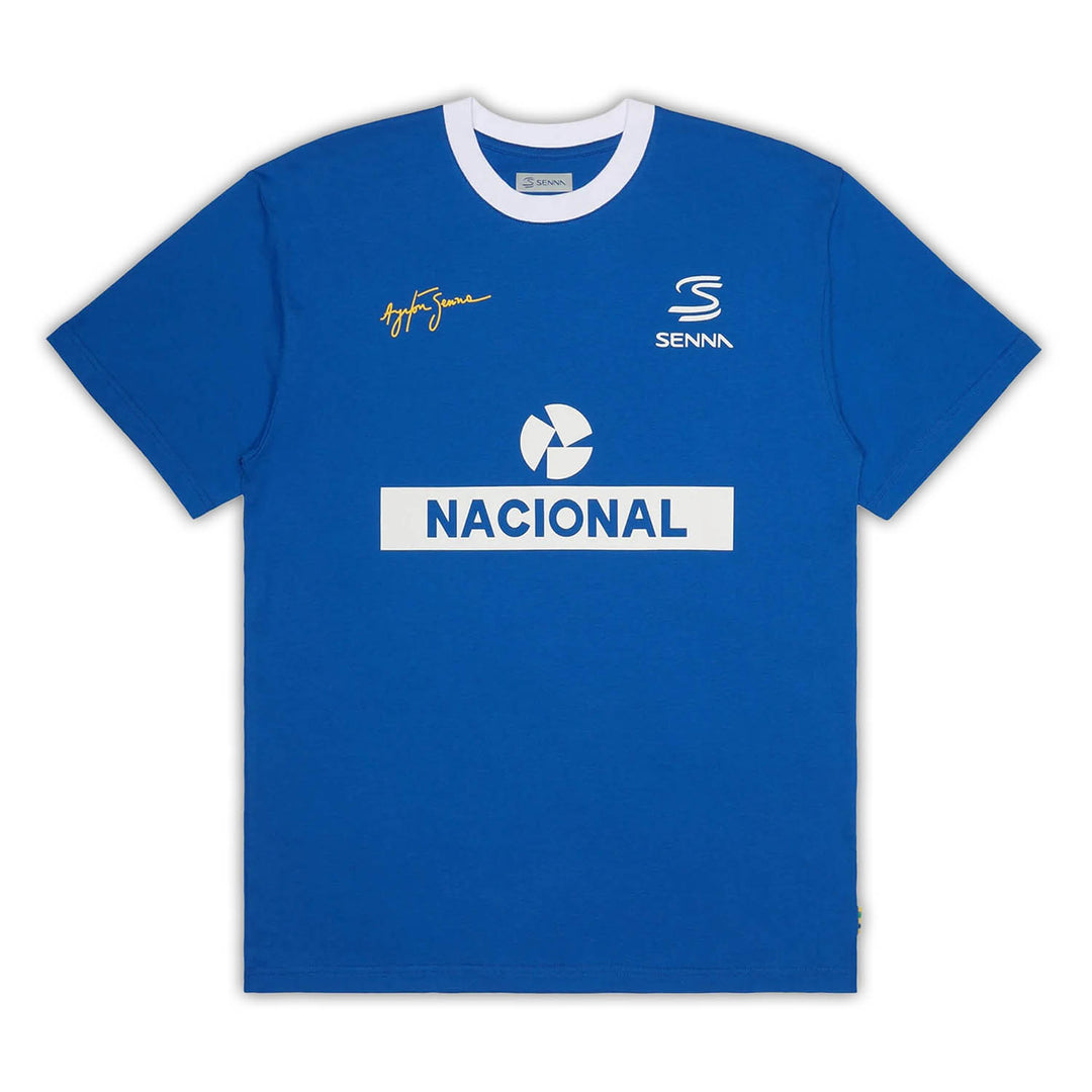 Ayrton Senna - Nacional Ringer T-Shirt - T-Shirt - Fueler™ 