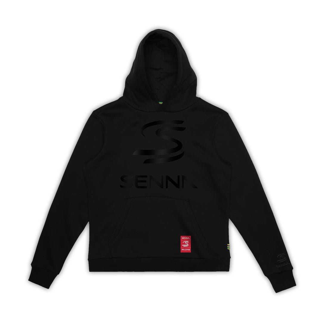 Ayrton Senna - Oversized Logo Hoody - Hoody - Fueler™ 
