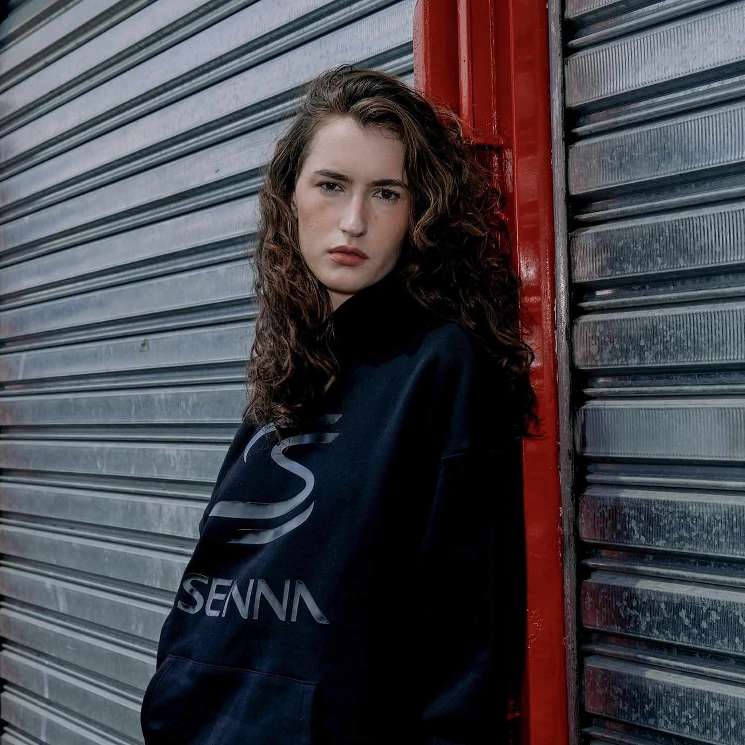 Ayrton Senna - Oversized Logo Hoody - Hoody - Fueler™ 