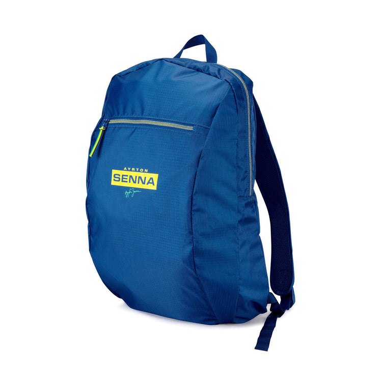 Packable Backpack - Ayrton Senna - Fueler™ - 701218121001000 - fueler.store - Accessories & Gifts