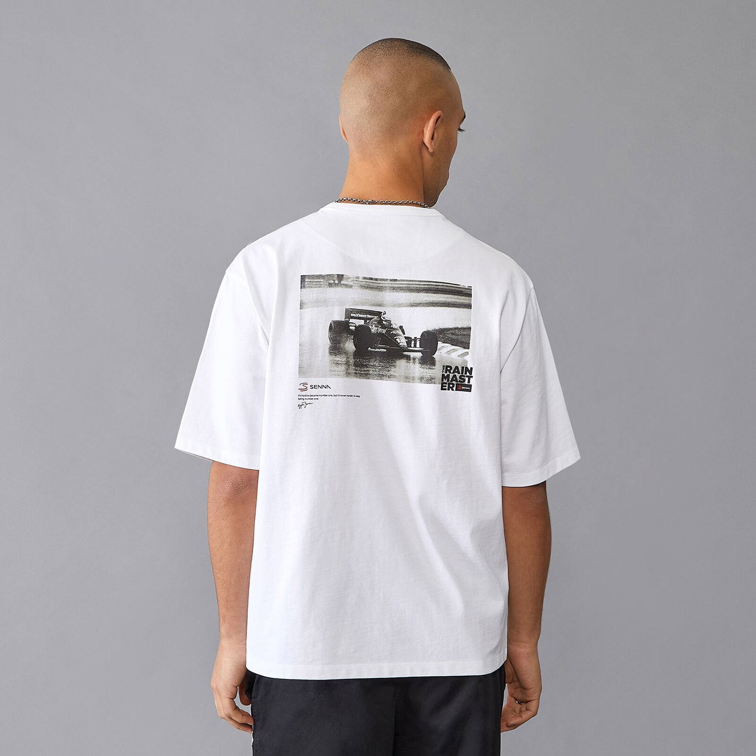 Ayrton Senna - Rain Master Oversized T-Shirt - T-Shirt - Fueler™ 