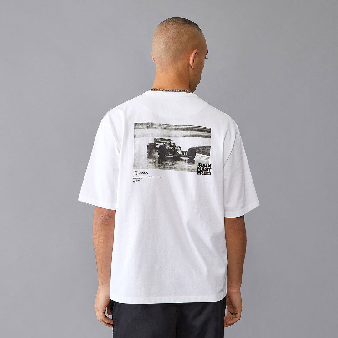 Rain Master Oversized T-Shirt - Ayrton Senna - Fueler™ 