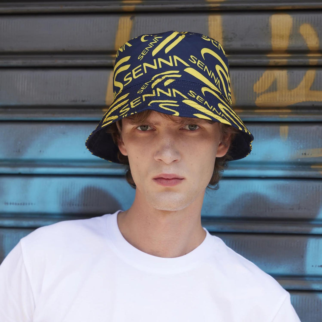 Ayrton Senna - Reversible Bucket Hat - Cap - Fueler™ 