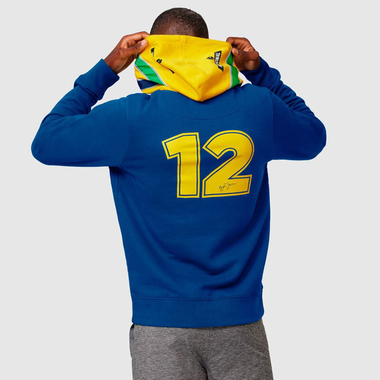 Stripe Hoody - Ayrton Senna - Fueler™ - 701218234001215 - fueler.store - Hoody