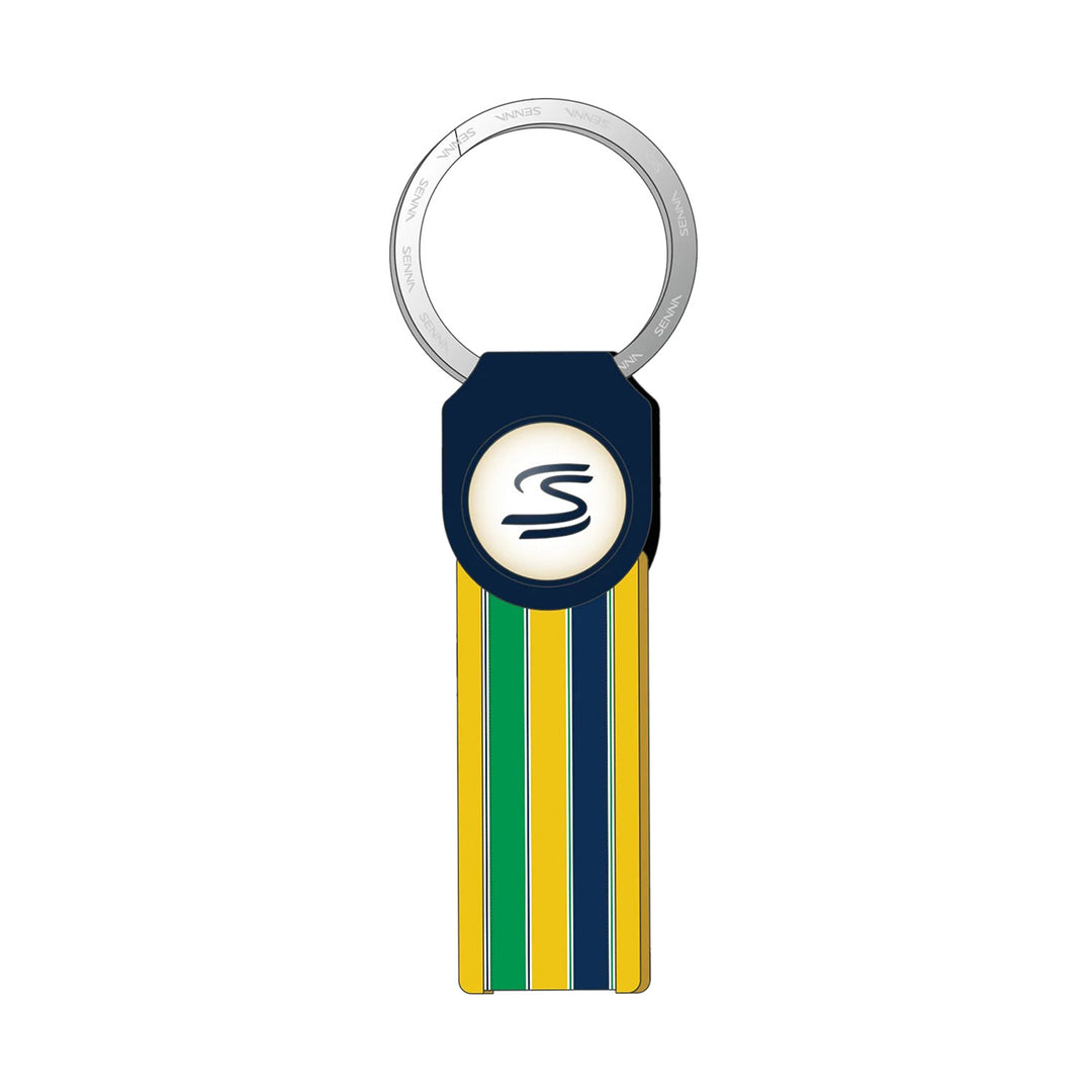 Ayrton Senna - Stripe Keyring - Accessories & Gifts - Fueler™ 