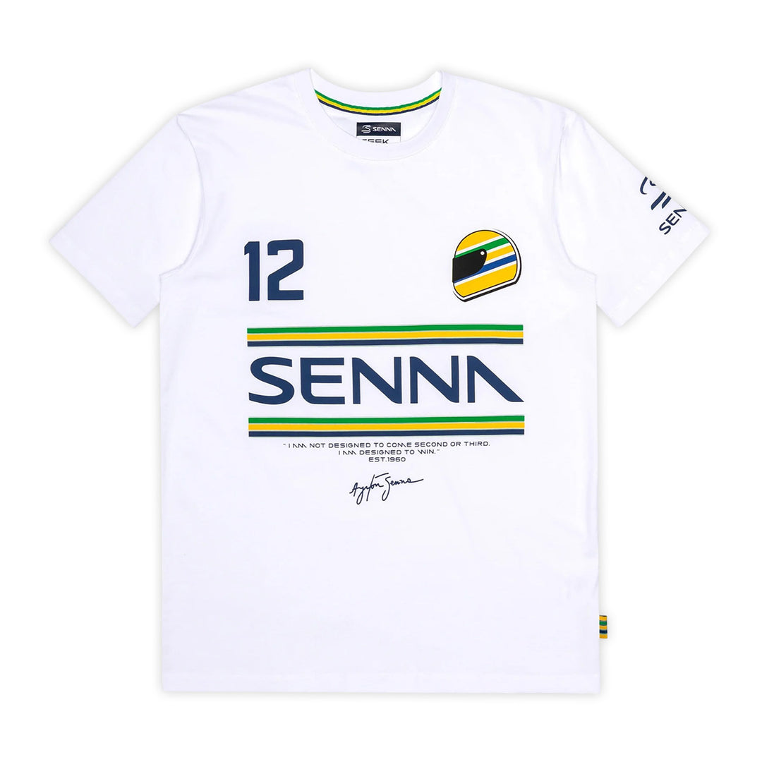 Ayrton Senna - Stripe T-Shirt - T-Shirt - Fueler™ 