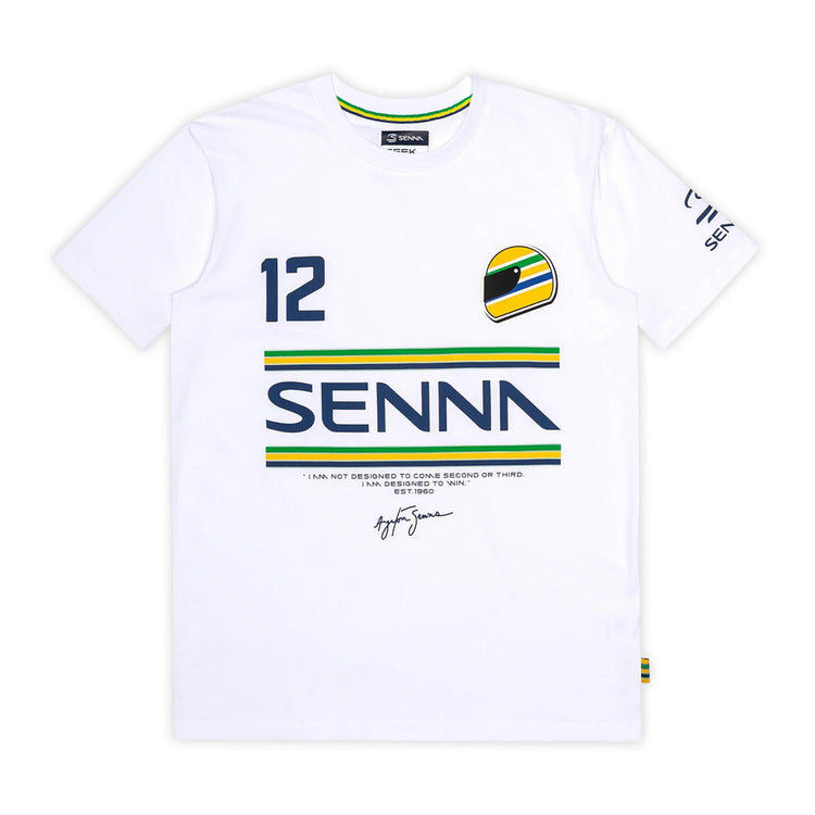 Ayrton Senna - Stripe T-Shirt - T-Shirt - Fueler™ 