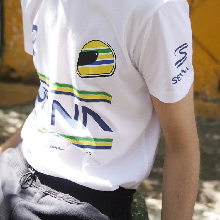 Ayrton Senna - Stripe T-Shirt - T-Shirt - Fueler™ 