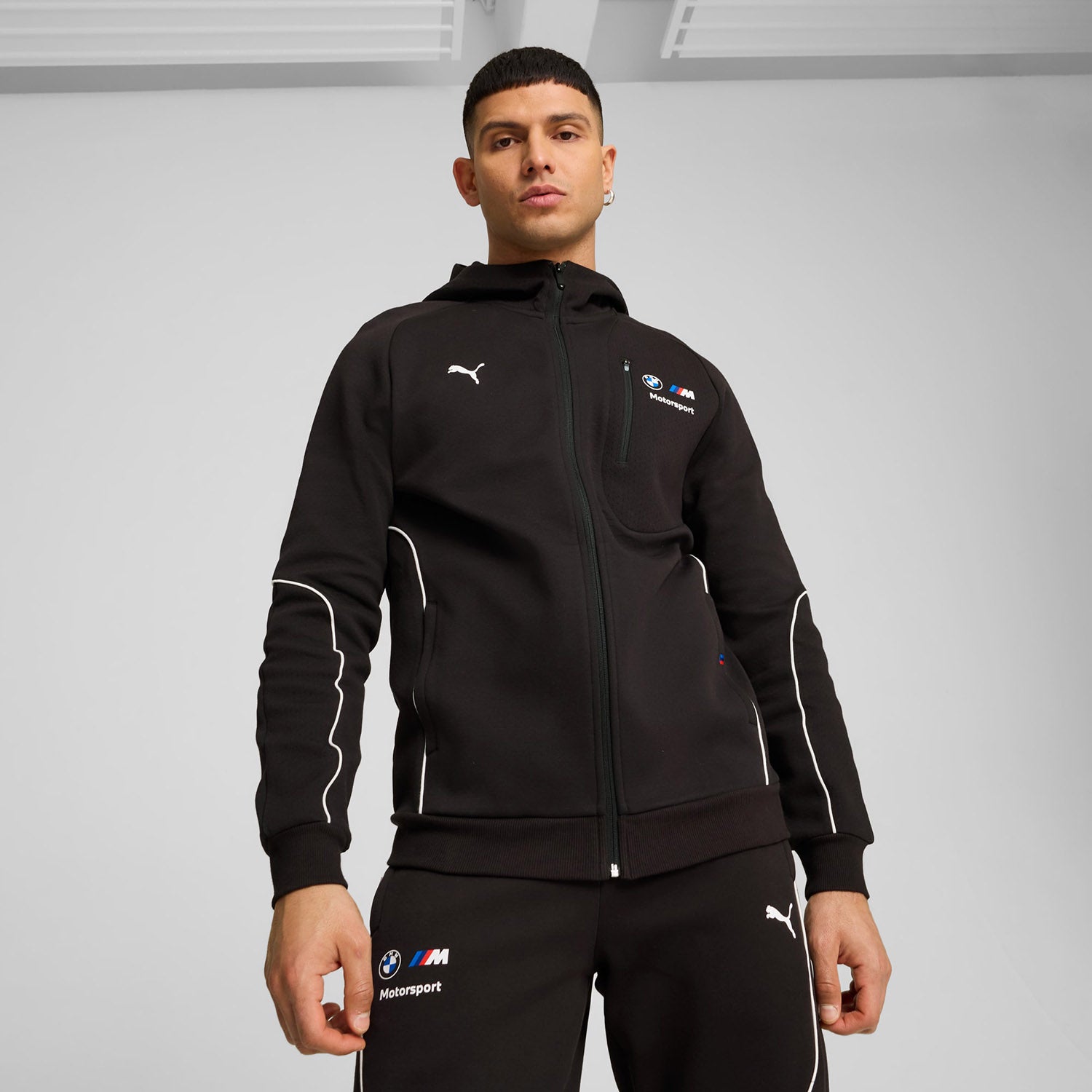 MMS Hooded Sweat Jacket - BMW Motorsport - Fueler™ - 627456-01-S - fueler.store - Jacket