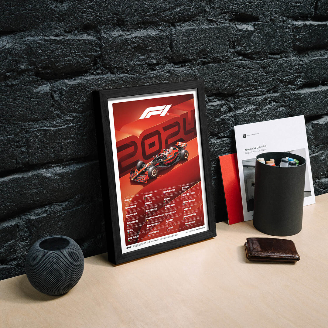 F1 World Championship Race Calendar - 2024 | Mini Edition - Formula 1 - Fueler™ - PROD01004806 - fueler.store - Poster