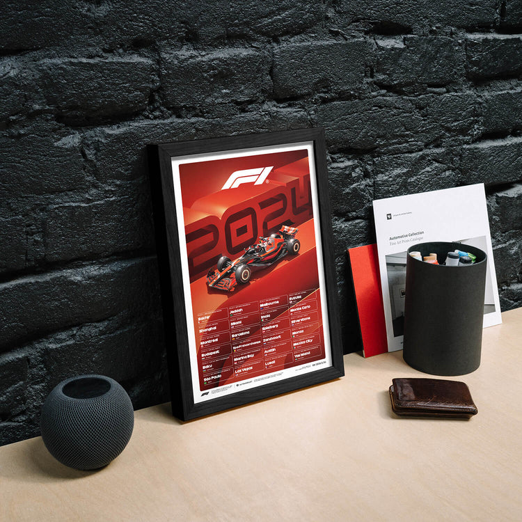 F1 World Championship Race Calendar - 2024 | Mini Edition - Formula 1 - Fueler™ - PROD01004806 - fueler.store - Poster