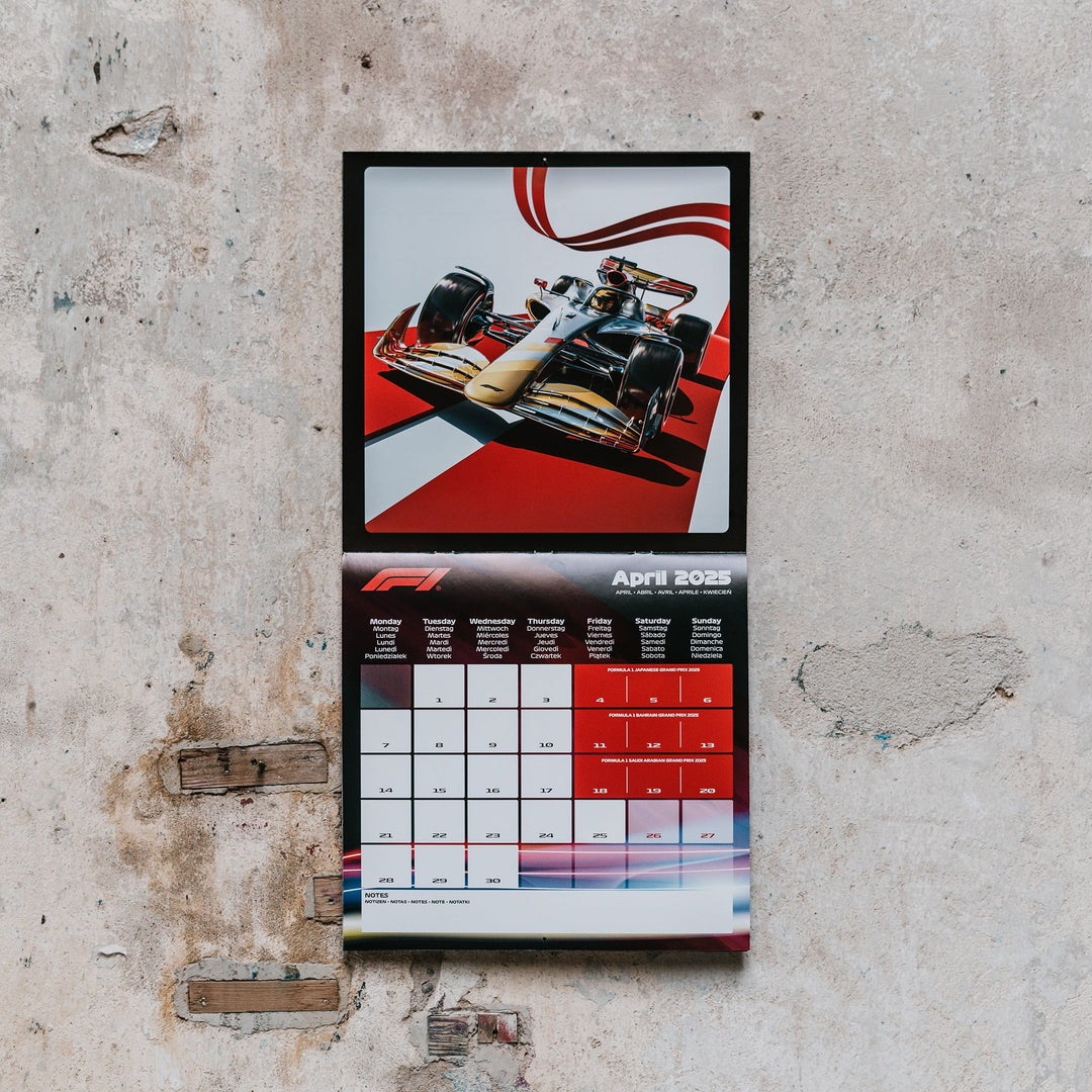 Formula 1® Official Calendar - 2025 - Formula 1 - Fueler™ - PROD01004997 - fueler.store - Poster