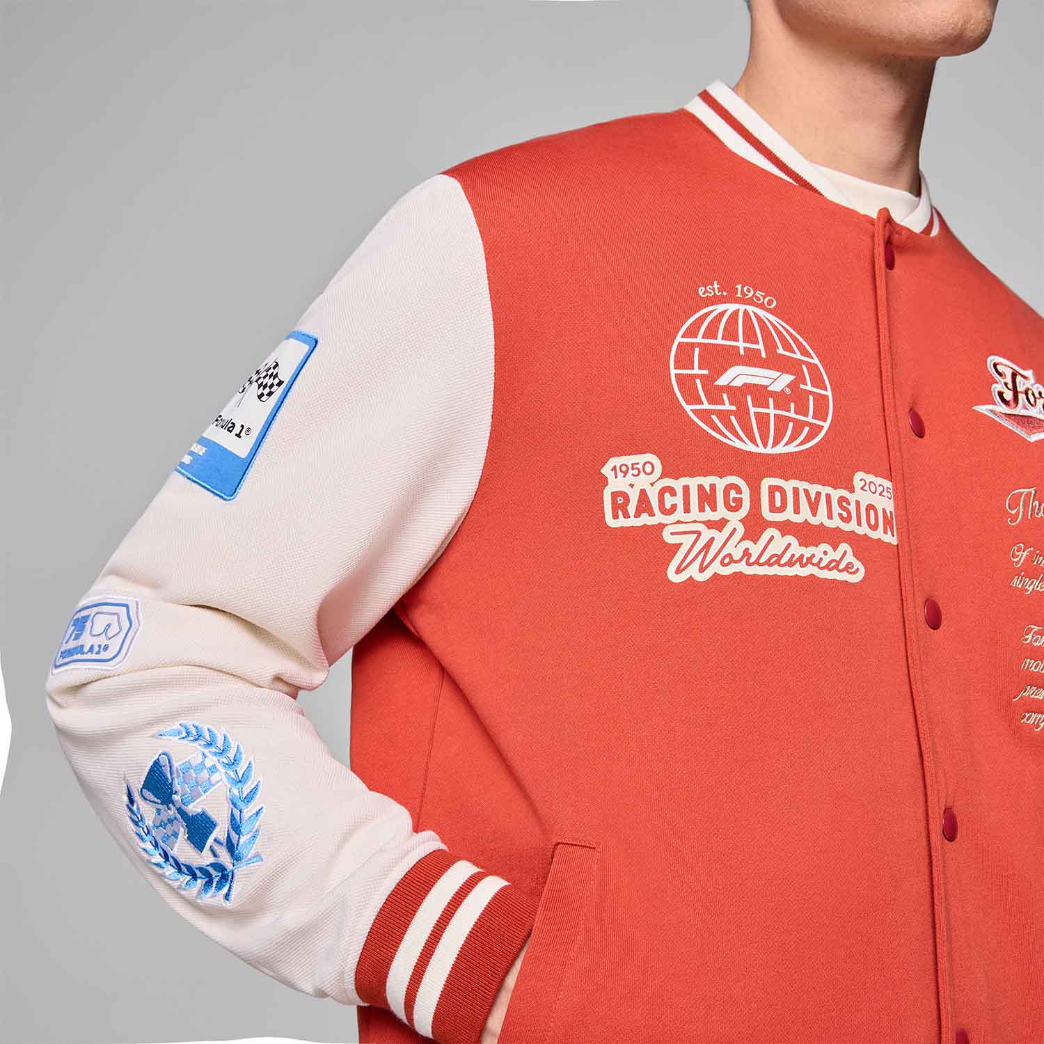 Heritage Varsity Jacket - Formula 1 - Fueler™ - 701232744001802 - fueler.store - Jacket