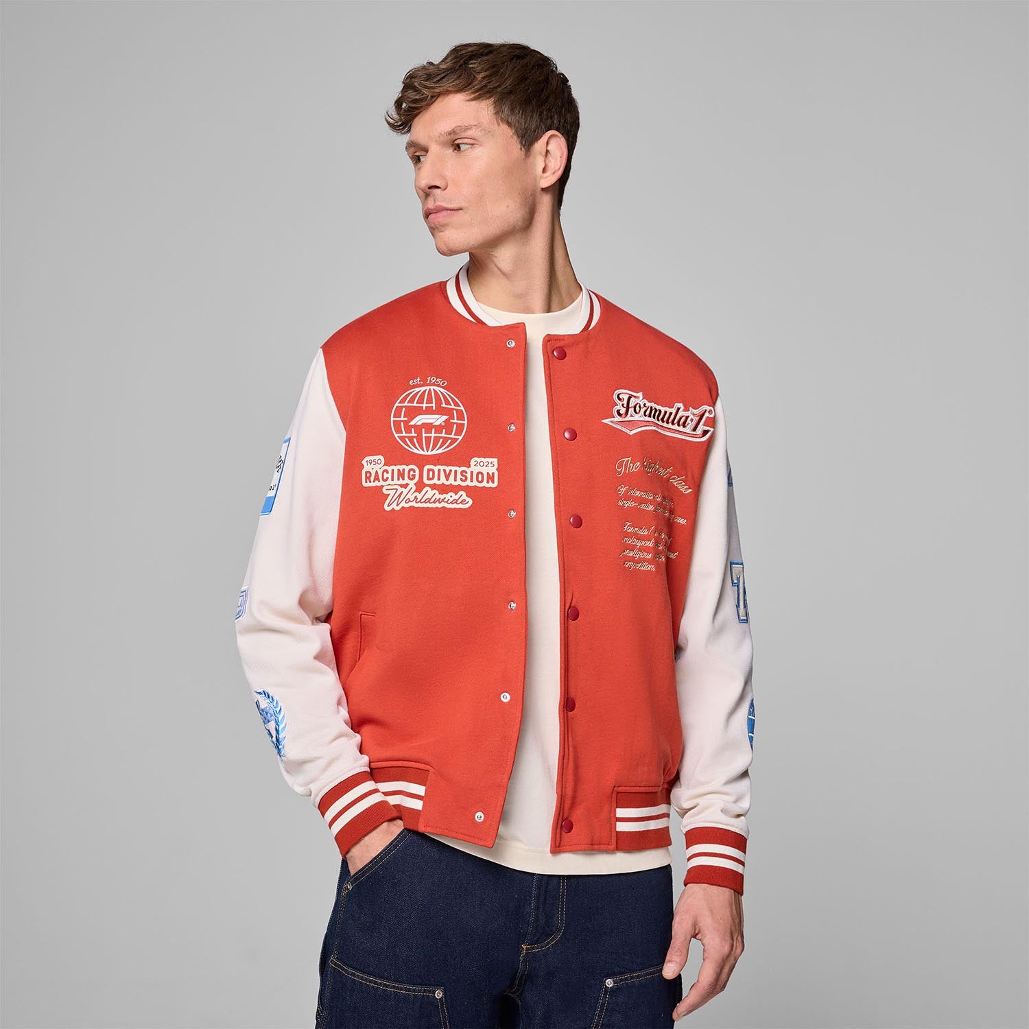 Heritage Varsity Jacket - Formula 1 - Fueler™ - 701232744001802 - fueler.store - Jacket