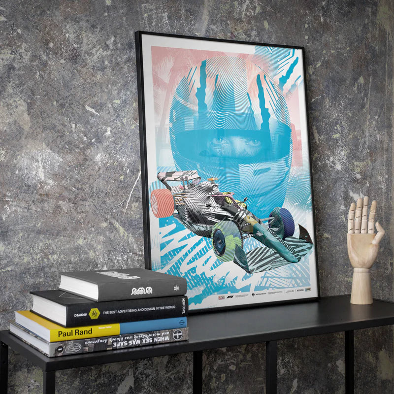 Formula 1 - Miami Edition | 2ALAS Artist Series Blue | Formula 1 Poster | Large - Poster - Fueler™ 