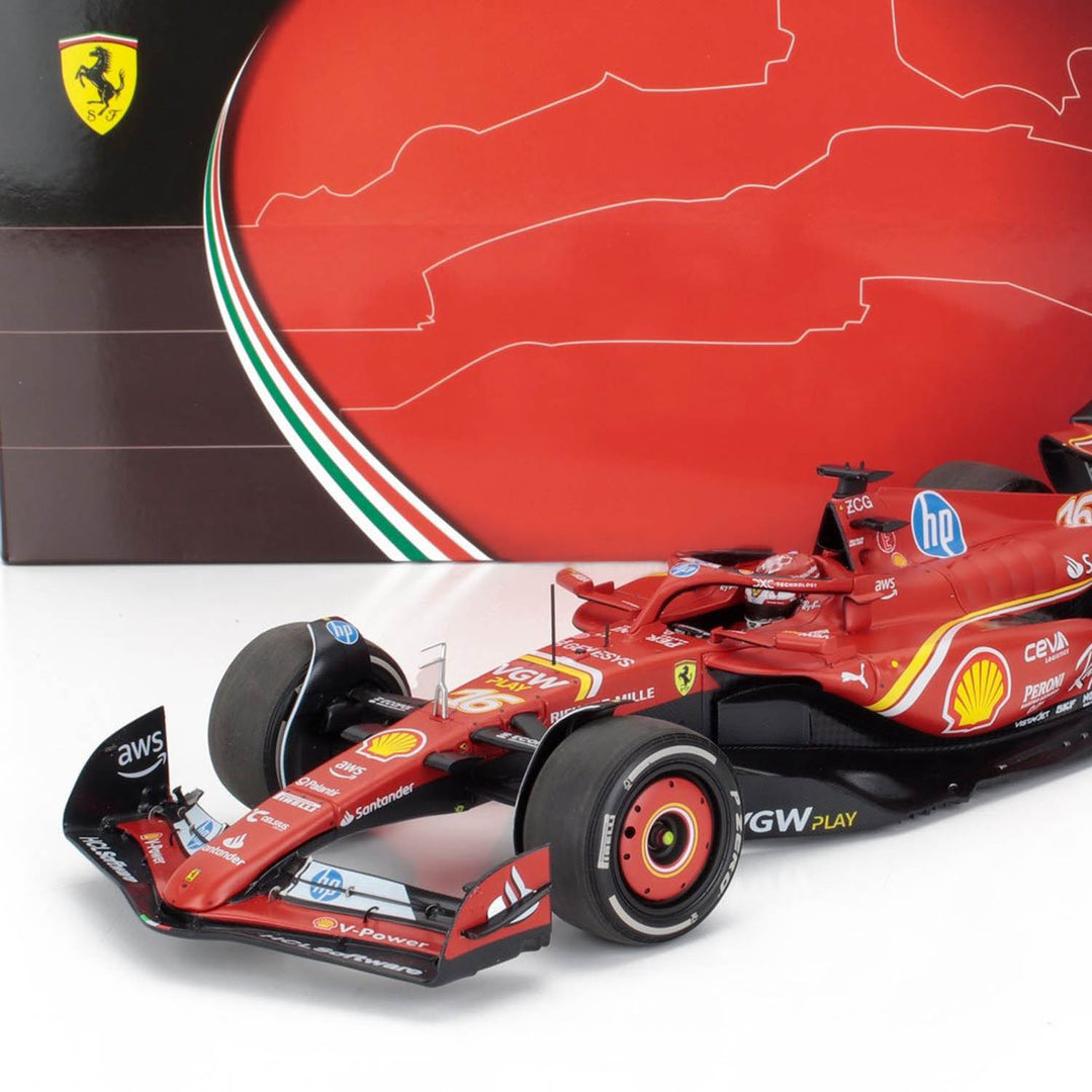 #16 Leclerc SF24 Monaco GP Winner 2024 1:18 Car Model