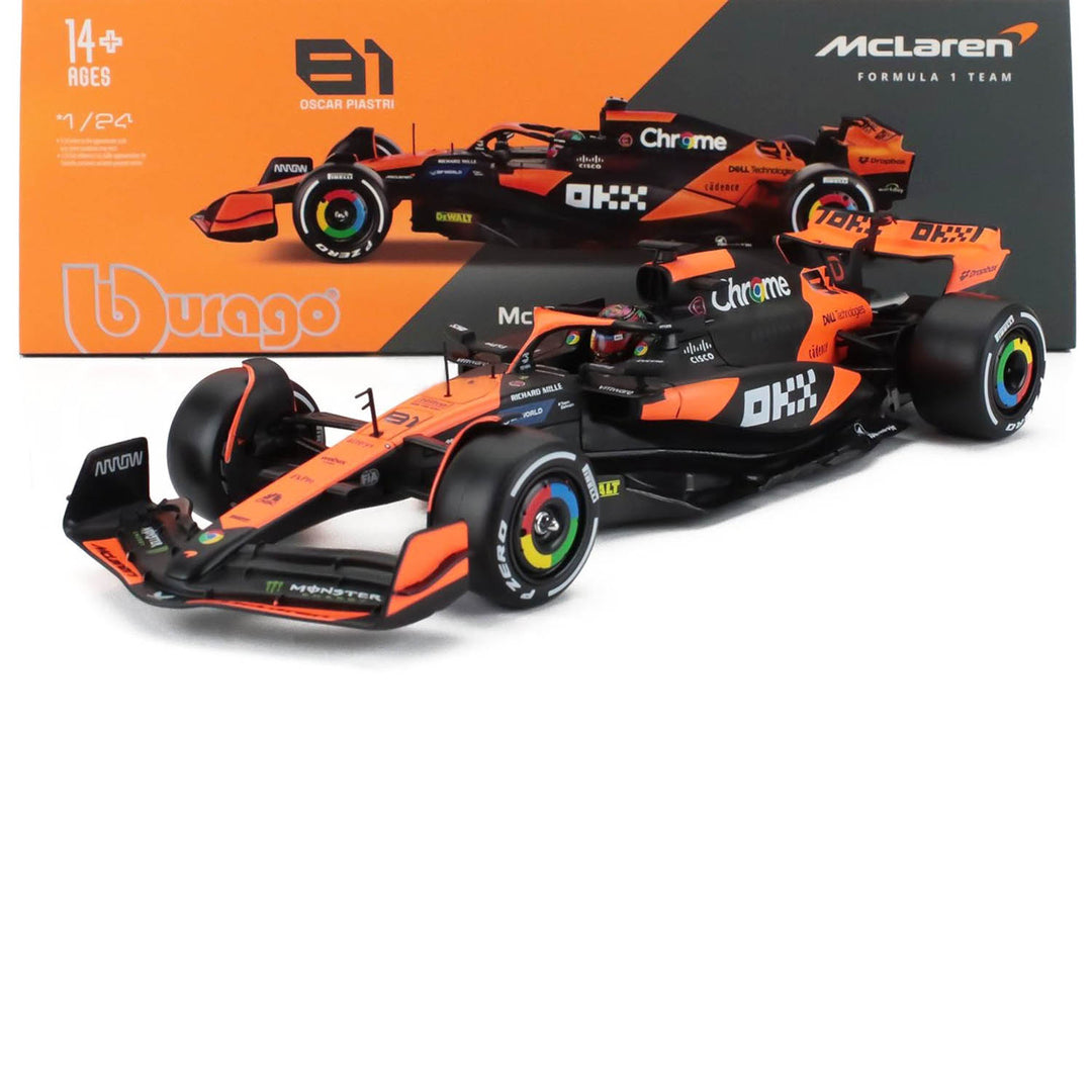 #81 Piastri MCL38 Miami GP 2024 1:24 Car Model