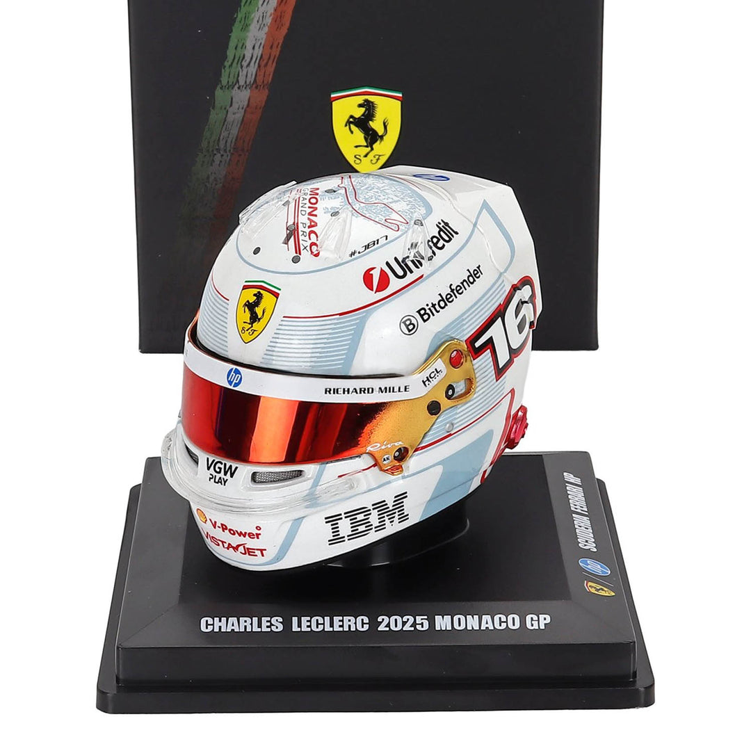 arai f1 helmet Scuderia Ferrari #16 Leclerc Monaco GP 2025 1:5 Mini Helmet