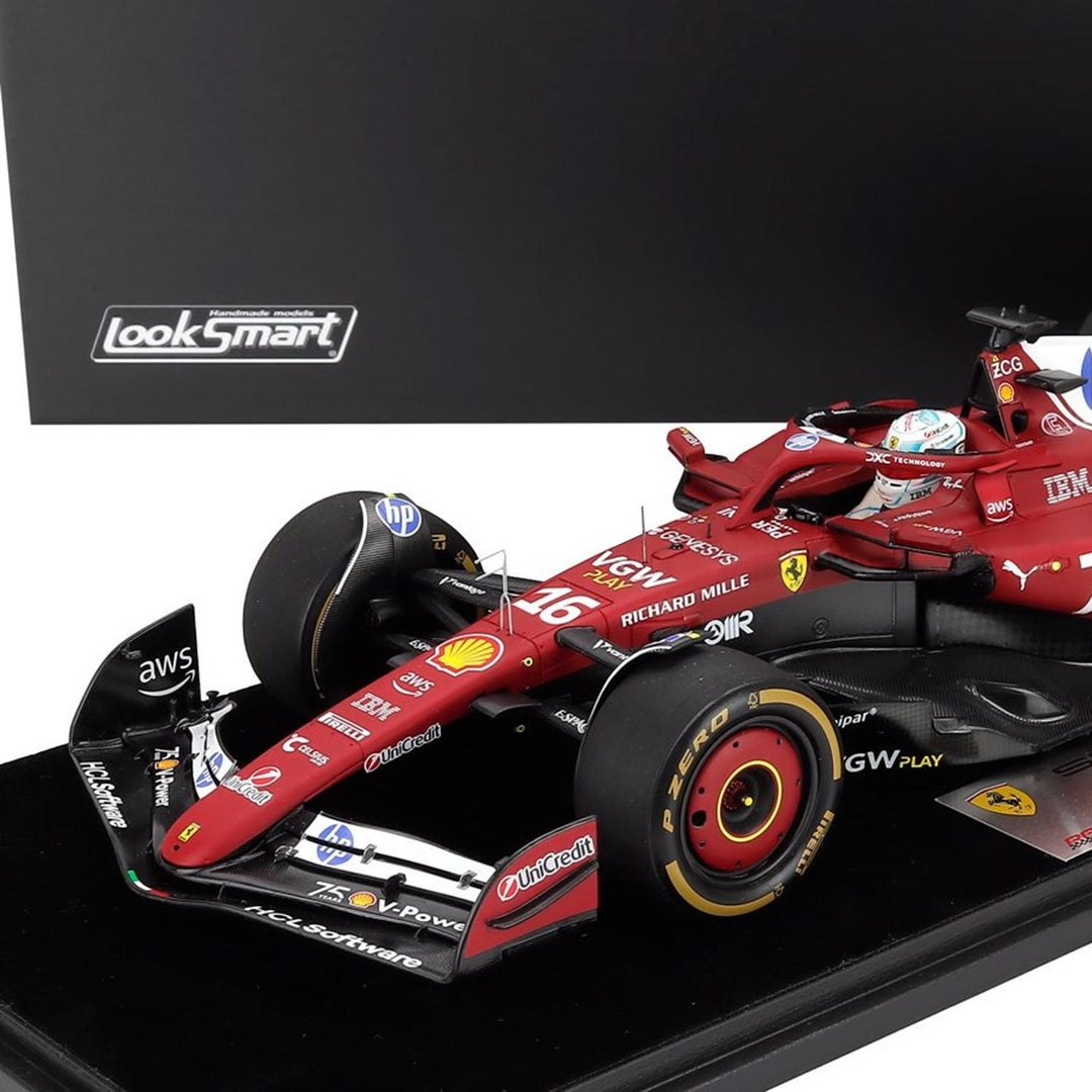#16 Leclerc SF-25 Monaco GP 2nd Place 2025 1:18 Car Model
