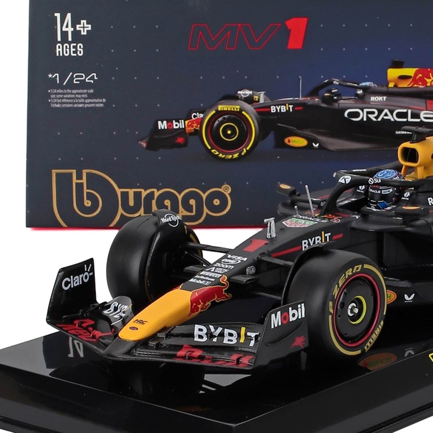 Red Bull Racing #1 Verstappen RB20 World Champion 2024 1:24 Car