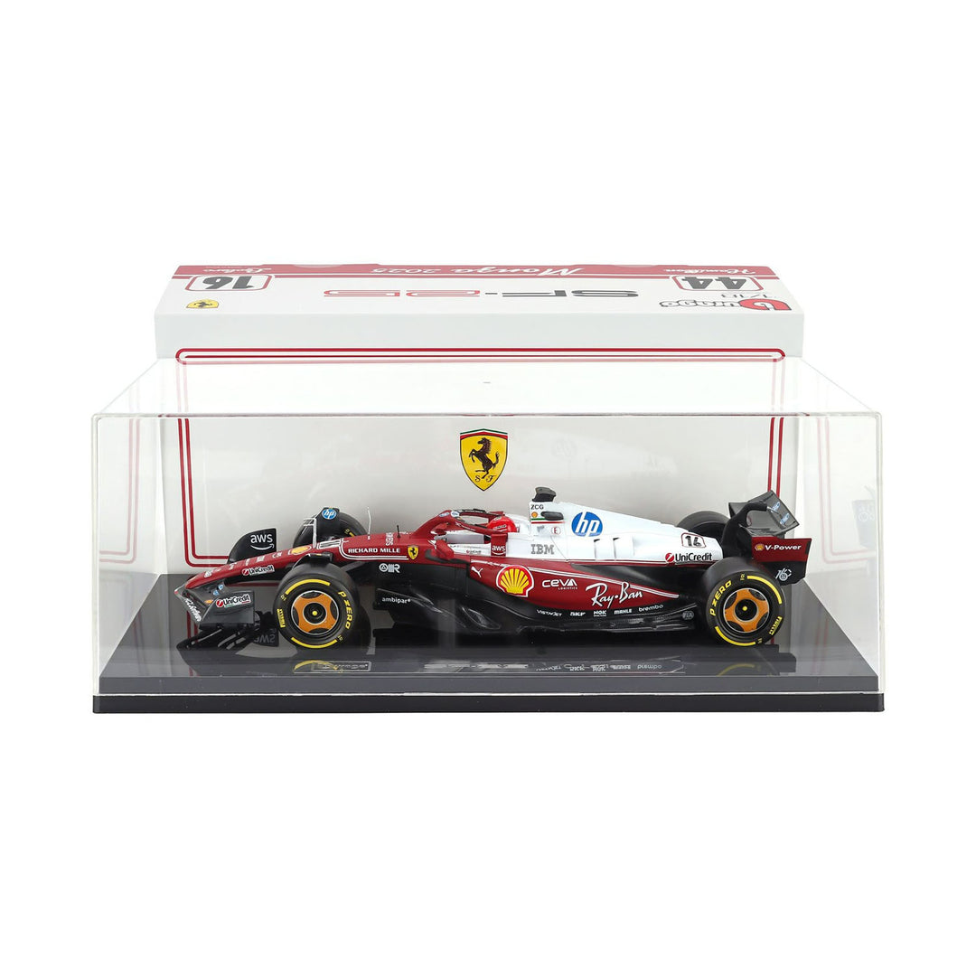 #16 Leclerc SF-25 Monza GP 2025 1:18 Car Model with Showcase