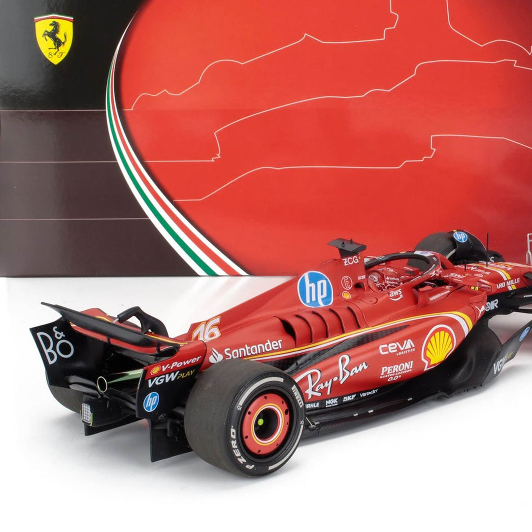#16 Leclerc SF24 Monaco GP Winner 2024 1:18 Car Model