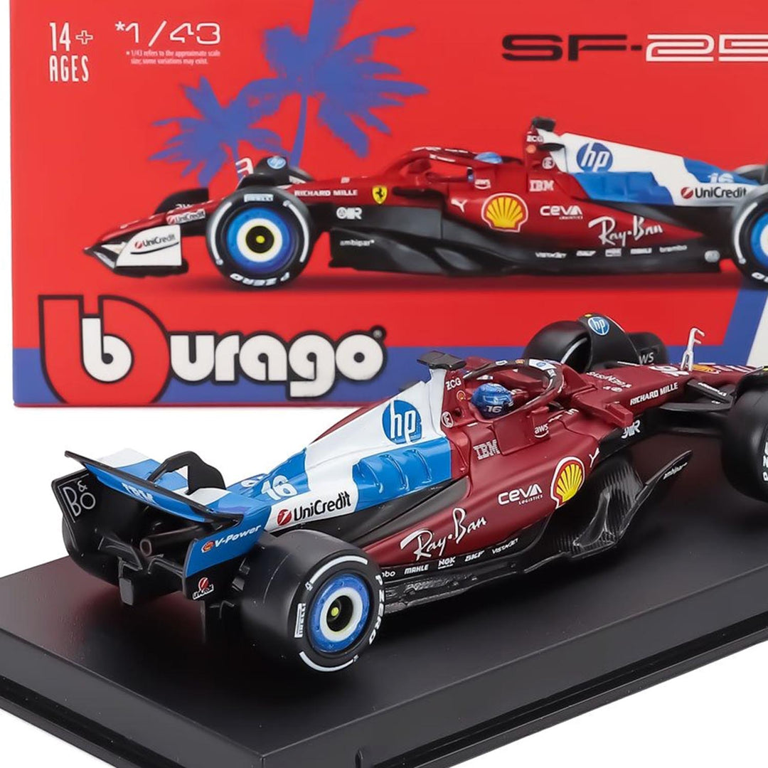 #16 Leclerc SF-25 Miami GP 2025 1:43 Car Model