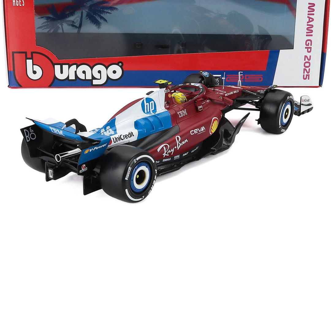 #44 Hamilton SF-25 Miami GP 2025 1:18 Car Model