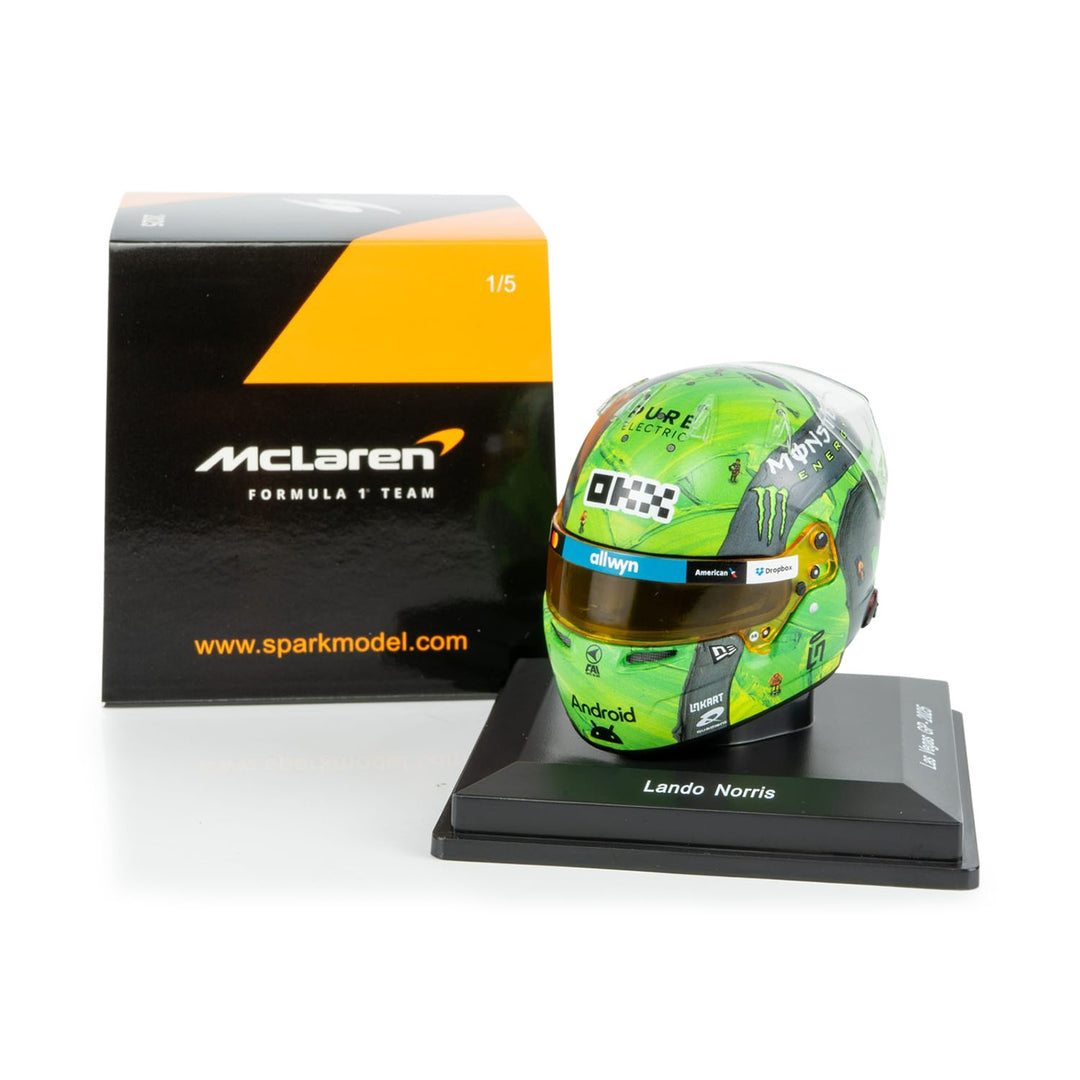 #4 Norris Las Vegas GP World Champion 2025 1:5 Mini Helmet