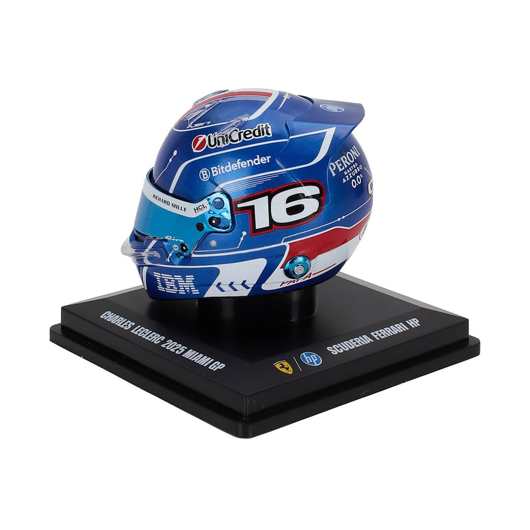 #16 Leclerc Miami GP 2025 1:5 Mini Helmet