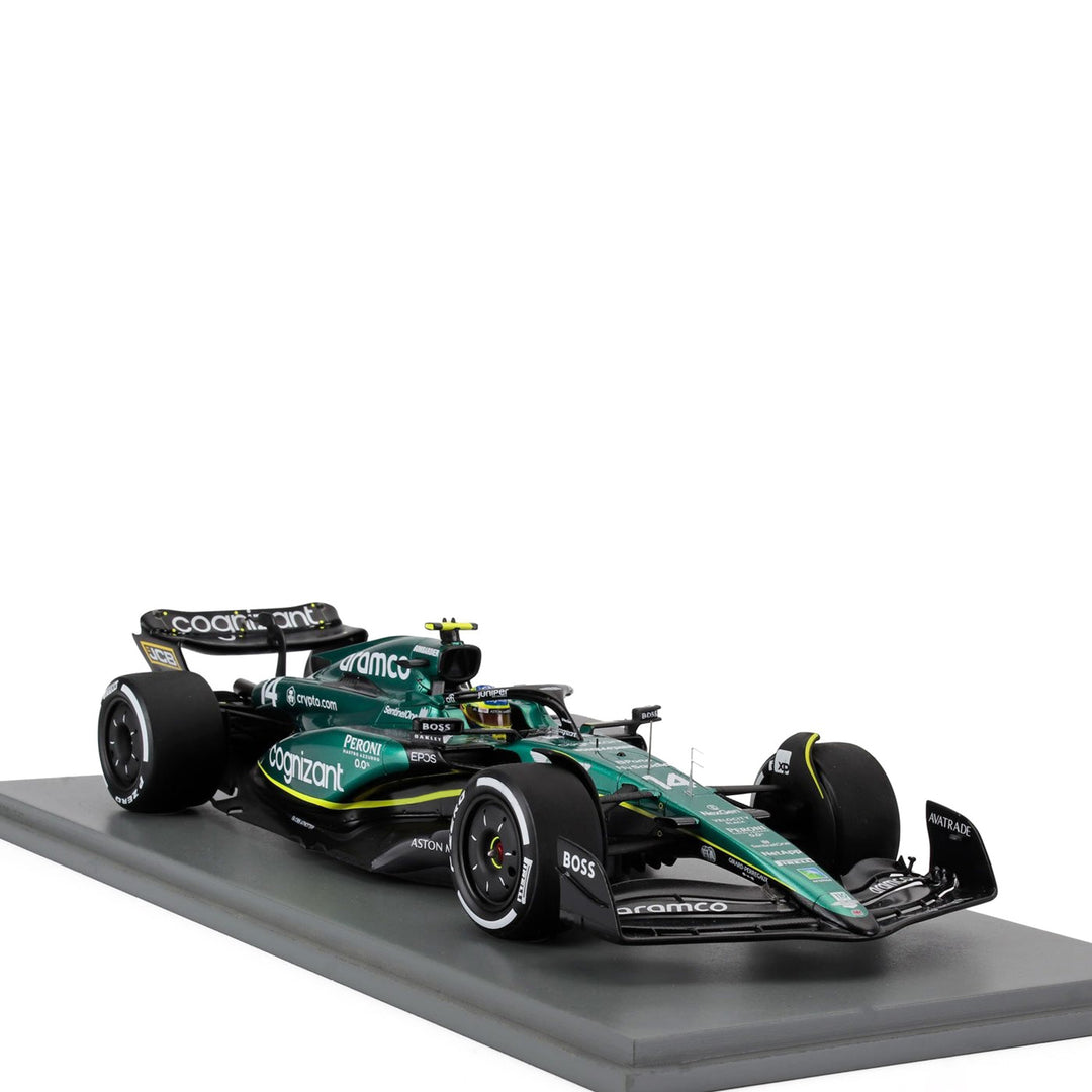 #14 Alonso AMR23 Canada GP 2nd Place 2023 1:18 Car Model