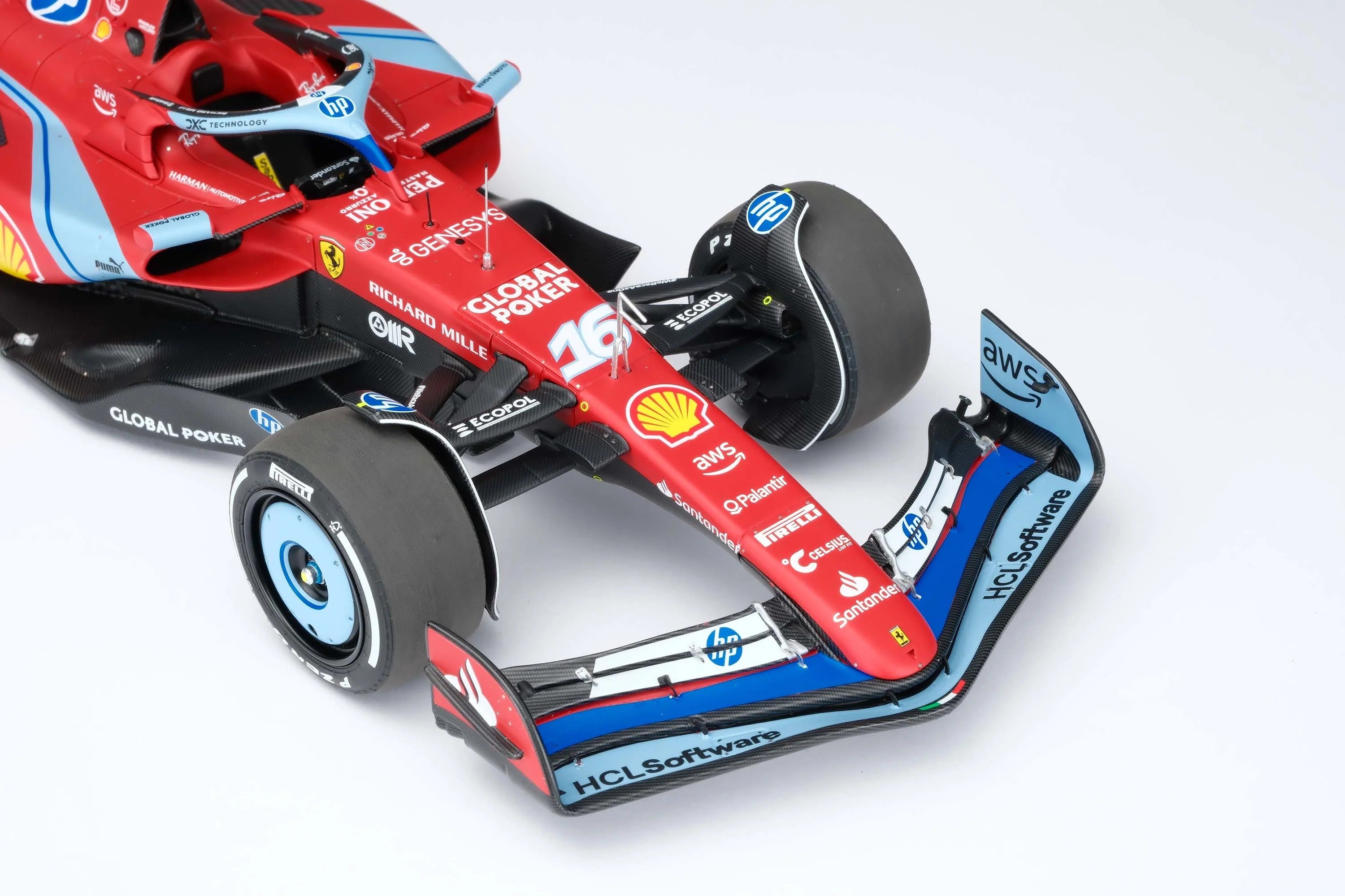 16 Leclerc SF24 Miami GP 2024 1:18 Car Model by Amalgam – Fueler