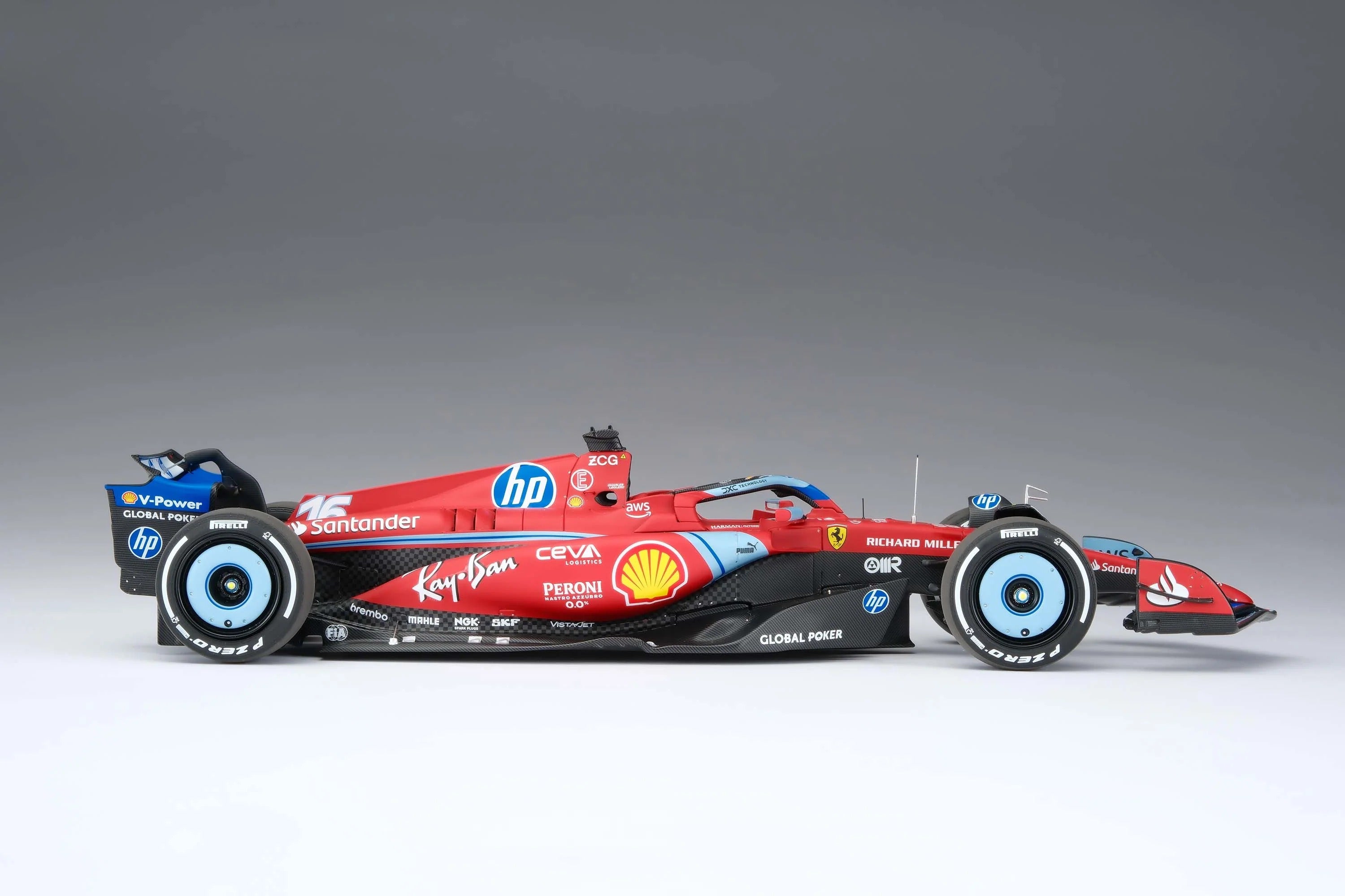 16 Leclerc SF24 Miami GP 2024 1:18 Car Model by Amalgam – Fueler