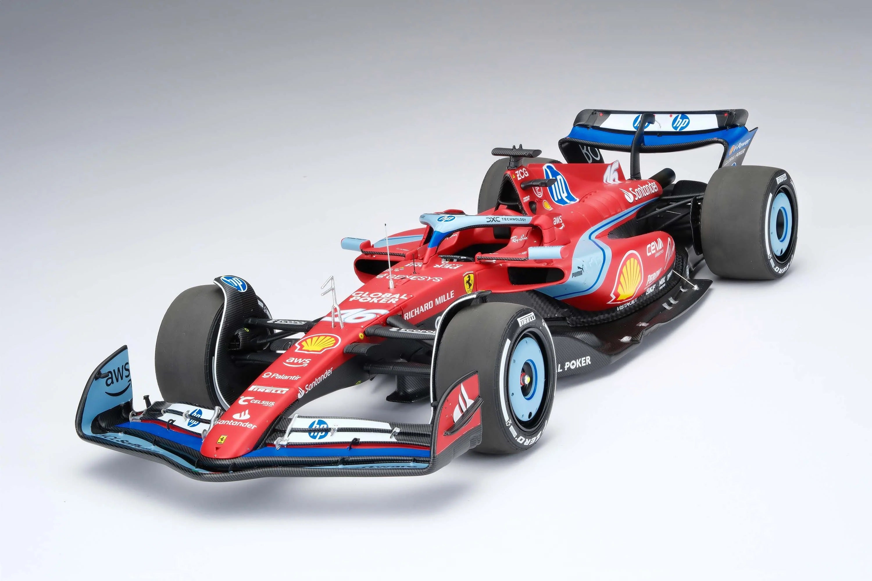 16 Leclerc SF24 Miami GP 2024 1:18 Car Model by Amalgam – Fueler