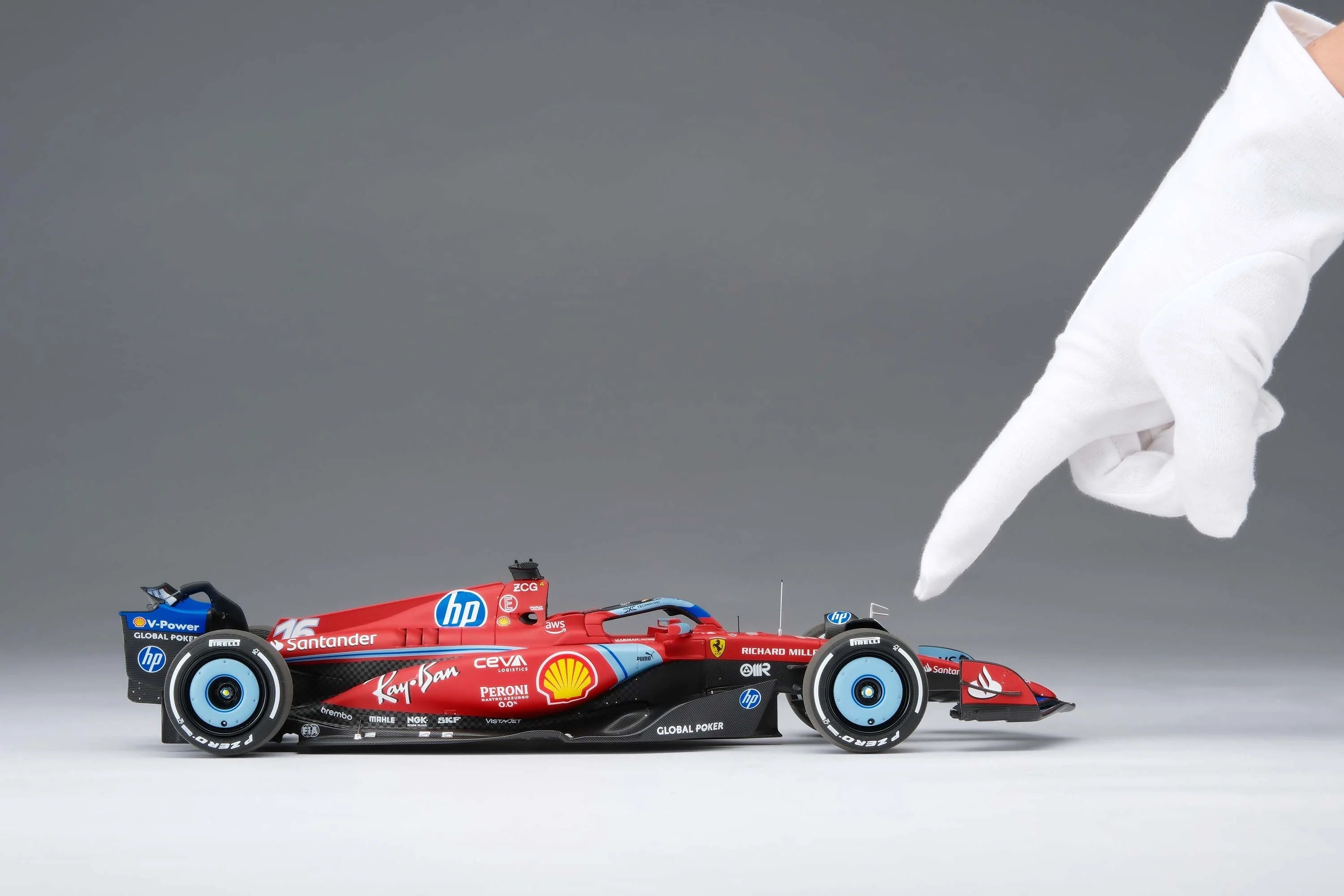 16 Leclerc SF24 Miami GP 2024 1:18 Car Model by Amalgam – Fueler