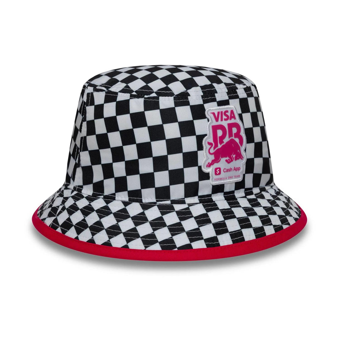Checkerboard Tapered Bucket Hat