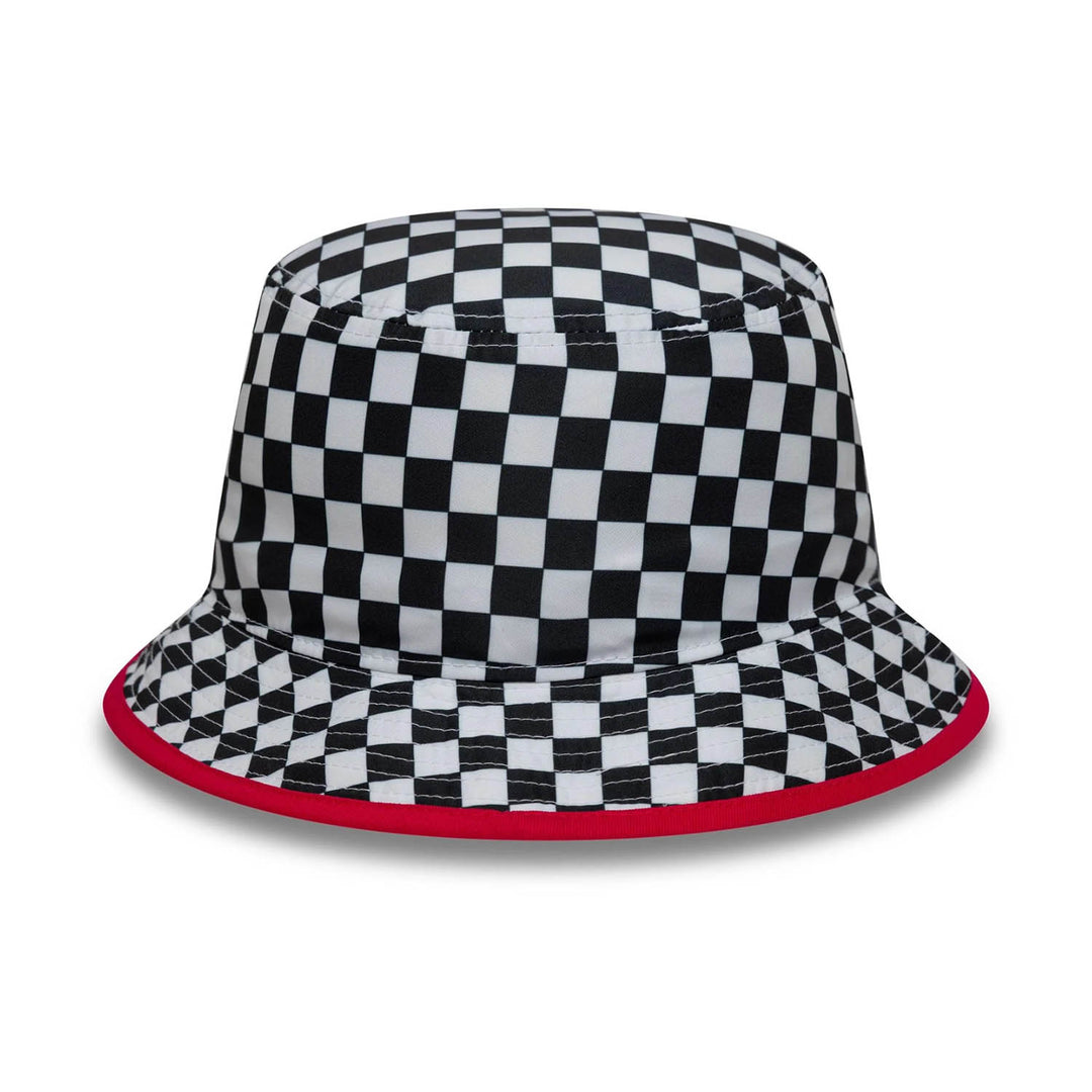 Checkerboard Tapered Bucket Hat