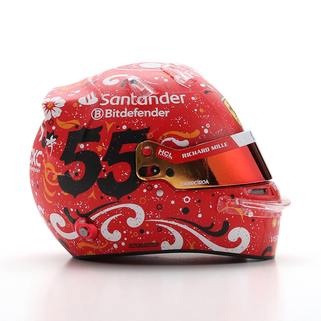 #55 Carlos Sainz Mexican GP 2024 Winner 1:5 Mini Helmet