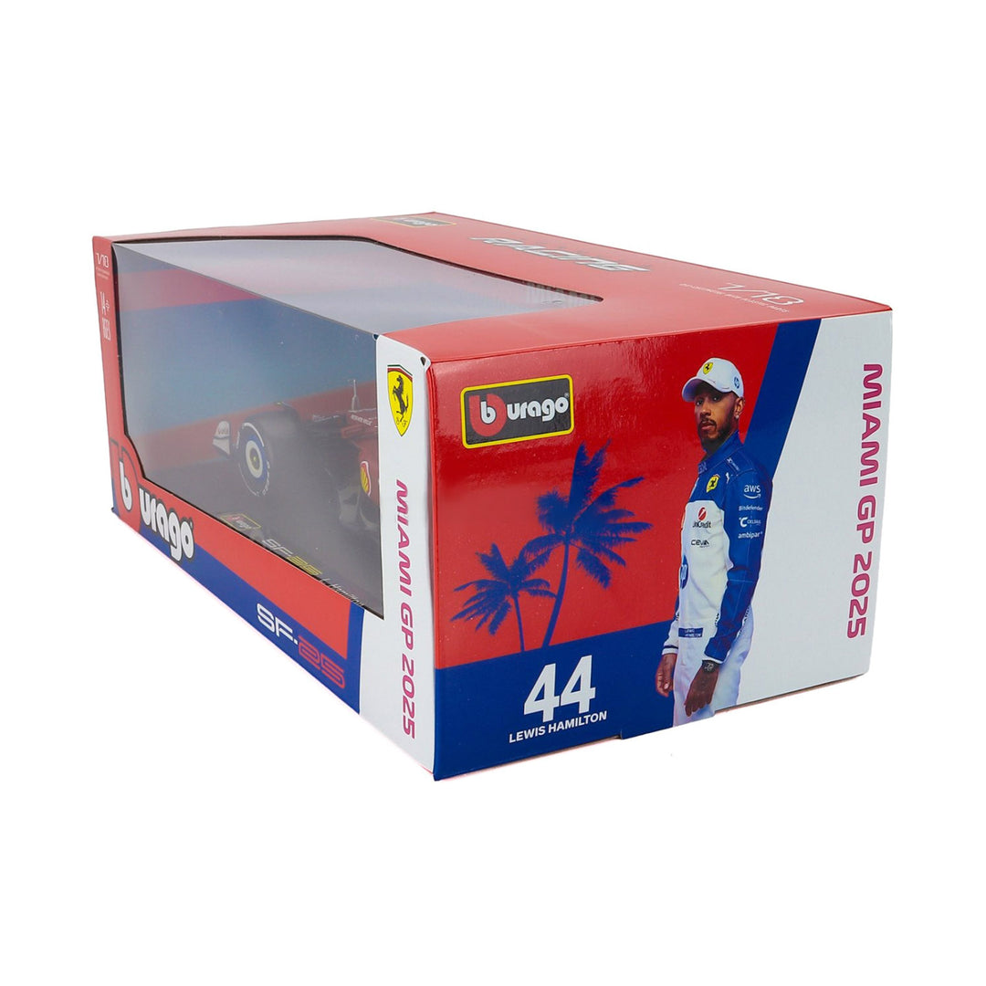 #44 Hamilton SF-25 Miami GP 2025 1:18 Car Model