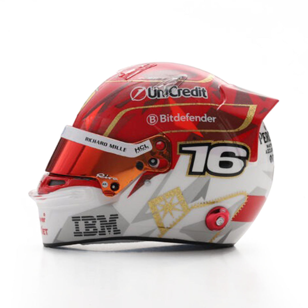 #16 Leclerc Vegas GP 2025 1:5 Mini Helmet