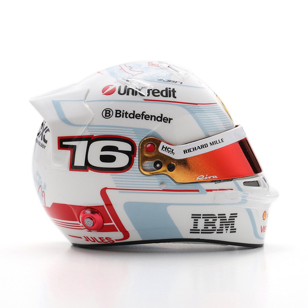 #16 Leclerc Monaco GP 2025 1:5 Mini Helmet