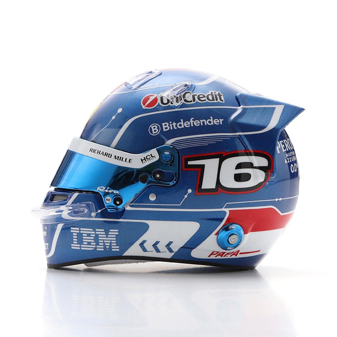 #16 Leclerc Miami GP 2025 1:5 Mini Helmet