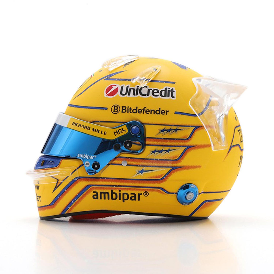 Lewis Hamilton 2025 Miami GP Mini helmet, Ferrari, 1:5 Looksmart